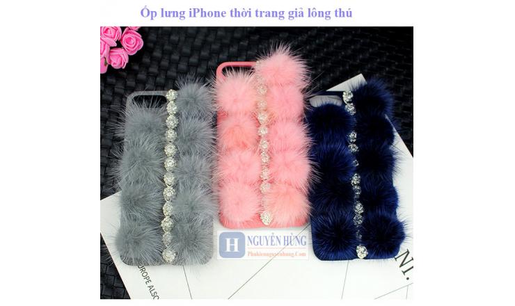 Ốp lưng iPhone X-XS lông thú cực thời trang giá rẻ