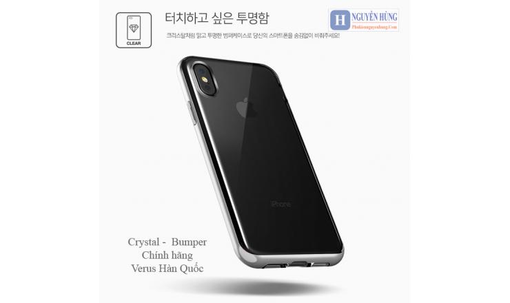 Ốp lưng Hàn Quốc Crystal Bumper cho iPhone X-XS chính hãng Verus