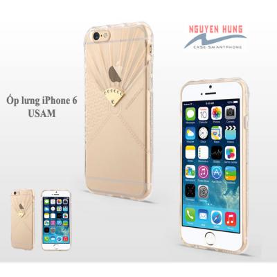 Ốp lưng iPHone 6 Usams mềm dẻo trong suốt thời trang