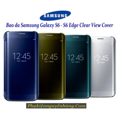 Bao da Galaxy S6 (S6 Edge) Clear View Cover Chính Hãng Samsung