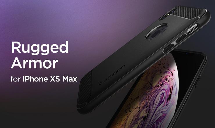 Ốp lưng iPhone Xs Max - Spigen Rugged Armor chính hãng