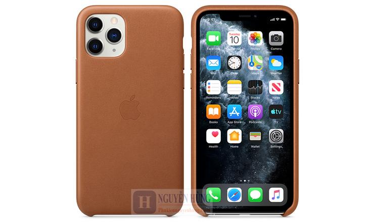 Ốp lưng da iPhone 11 Pro - V1 Leather Case da thật cao cấp sang trọng