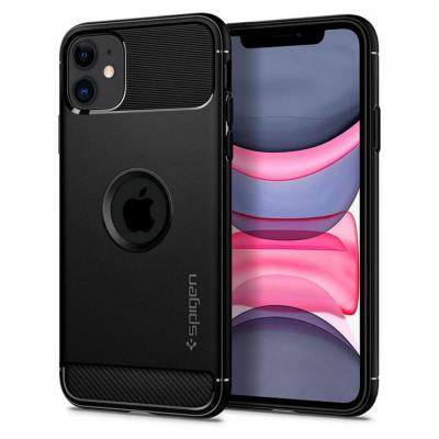 Ốp lưng iPhone 11 - Rugged Armor chính hãng Spigen Mỹ siêu mềm