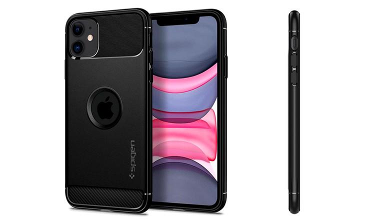 Ốp lưng iPhone 11 - Rugged Armor chính hãng Spigen Mỹ siêu mềm