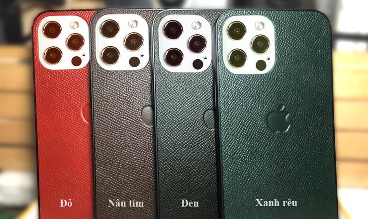 Ốp lưng iPhone 12 (Pro Max/Pro/Mini) - V1 Case Handmade da thật làm thủ công 100%