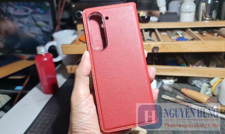 Bao da Galaxy Z Fold 6 - Khocase V2 Epsom - Da thật 100% Handmade in Việt Nam