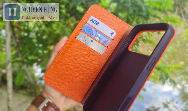 Bao da iPhone 17 Pro Max (Pro/ Plus/ Air) Epsom V2 da bò Ý cao cấp